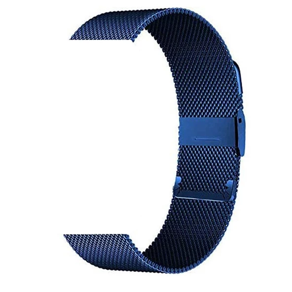 Gpack Amazfit Pace 46mm Kordon Çıtçıtlı Hasır Metal Örgülü KRD 45 - 5