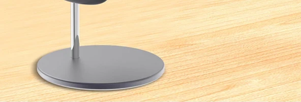 Kulaklık Standı - Siyah Geniş Metal Taban Kavisli - 8