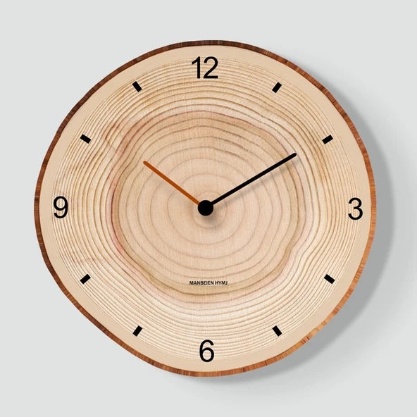 Salon Duvar Saati - 30 cm - Dijital ve Ölçekli - 1