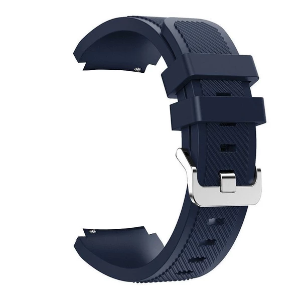 Gpack Huawei Watch 3 Active Kordon Silikon Çizgili Kançalı - 4