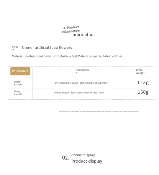Yapay Lale Aranjmanı - Uzun Dal Açık Pembe Lale Demeti (Nemlendirici Dokunuş) - Resim 8