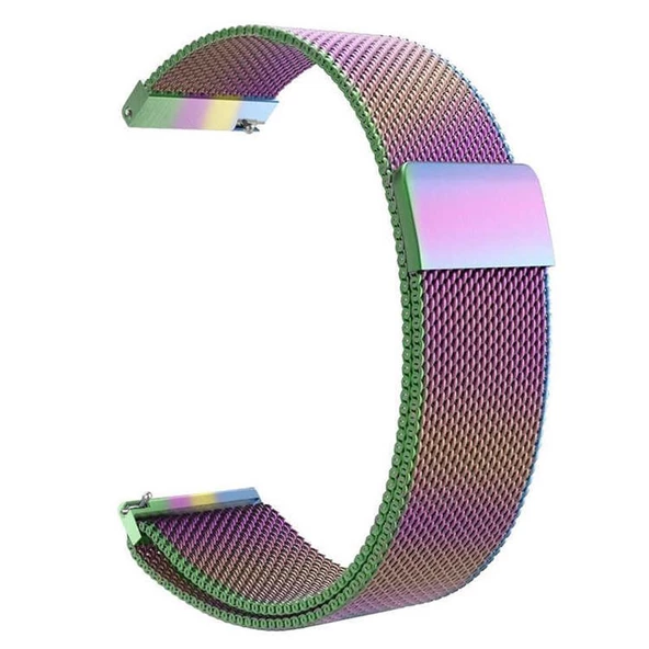 Gpack Huawei Watch 3 Active Kordon Hasır Metal Örgülü Ayarlanabilir - 6