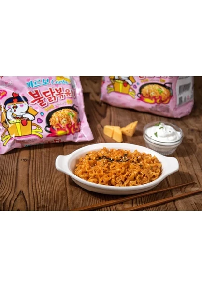 Samyang Buldak Rose Hot Chicken Flavor Ramen 140 G - Resim 2