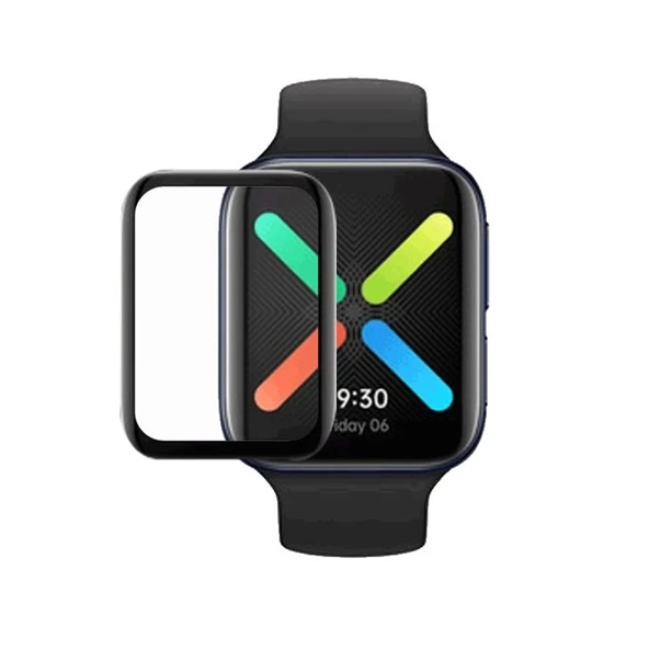 Gpack Oppo Watch 46 mm ppma Ekran Koruma Siyah