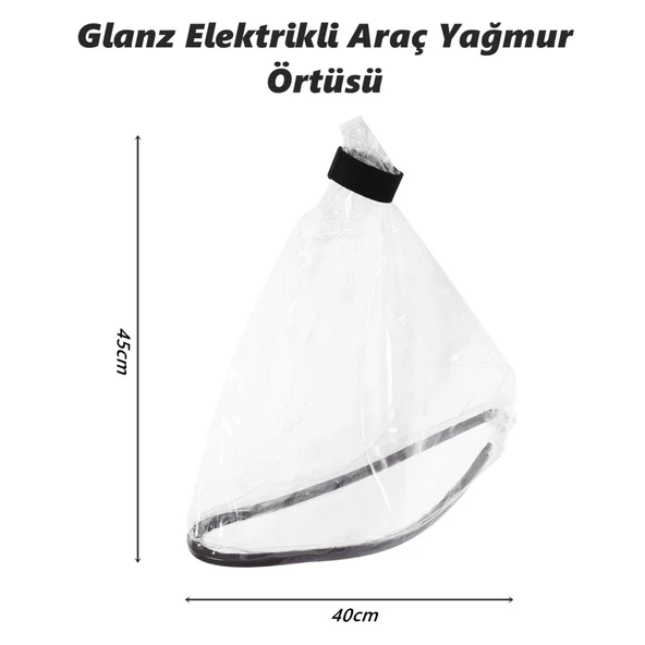 Glanz Elektrikli Araç Şarj Soketi Yağmur Koruma Brandası, EV Şarj Soket Koruyucu 45 - 40cm - 5