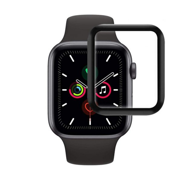 Gpack Apple Watch 40mm Full Yapışan ppma Ekran Koruyucu Siyah