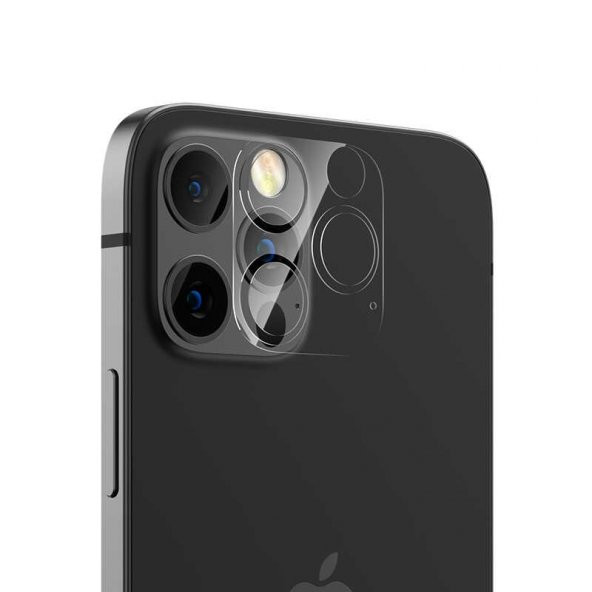 Gpack Apple iPhone 12 Pro Kamera Lens Koruyucu Cam Şeffaf