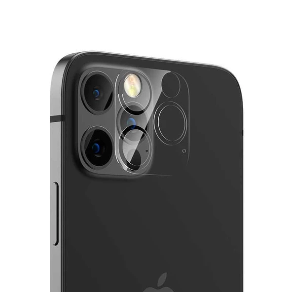 Gpack Apple iPhone 12 Pro Kamera Lens Koruyucu Cam Şeffaf