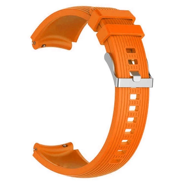 Gpack Amazfit Bip U Kordon Silikon Kançalı Ayarlanabilir KRD 18 Turuncu