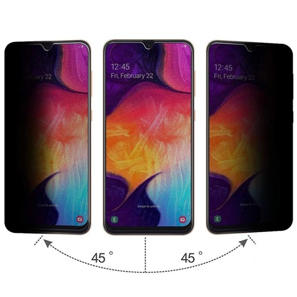 Gpack Samsung Galaxy A30 Privacy Gizlilik Filtreli Hayalet Cam - 2