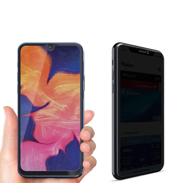 Gpack Samsung Galaxy M30s Privacy Gizlilik Filtreli Hayalet Cam - 4