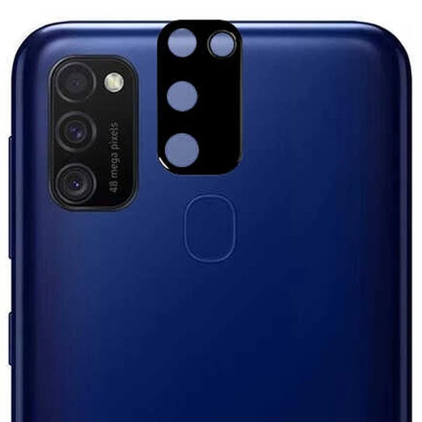 Gpack Samsung Galaxy M30S Kamera Lens Koruyucu Cam Siyah