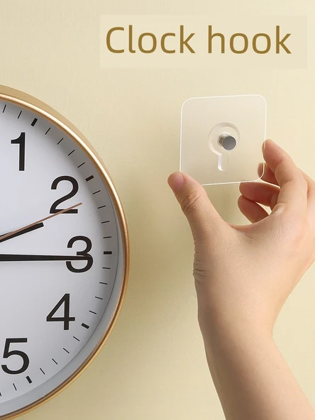 Çivisiz Duvar Saati Askısı - Spiral Ağ Uzunluğu 13mm [Kalınlaştırılmış 4 Adet] - Resim 3