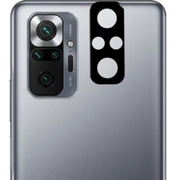 Gpack Xiaomi Redmi Note 10 Pro Kamera Lens Koruyucu Cam Siyah