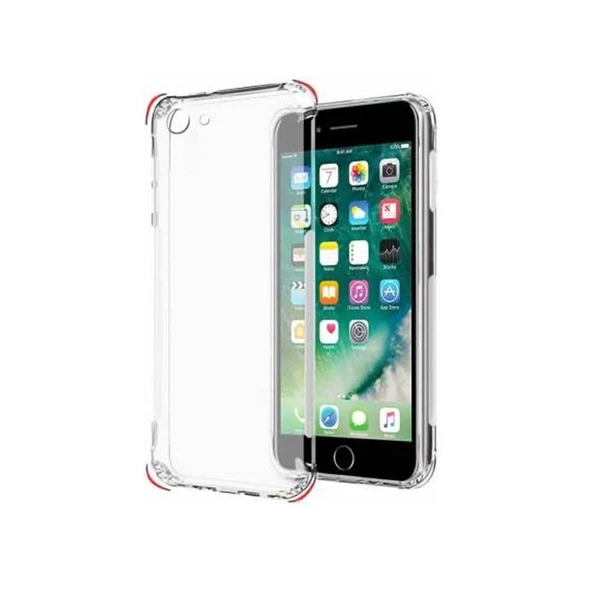 Gpack Apple iPhone 8 Kılıf AntiShock Kamera Korumalı Silikon