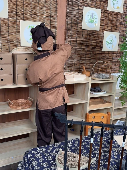 Geleneksel Çin Tıbbı Kültürü Duvar Dekoru - Saksı - 5