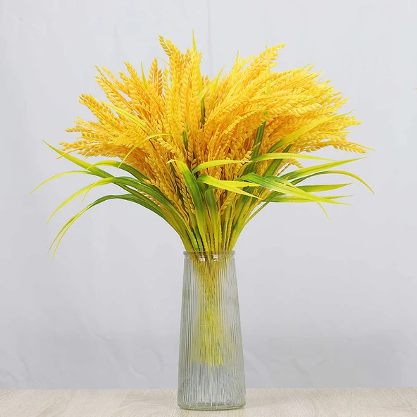 Yapay Buğday Başakları Dekorasyon Seti - 7 Adet - Resim 4