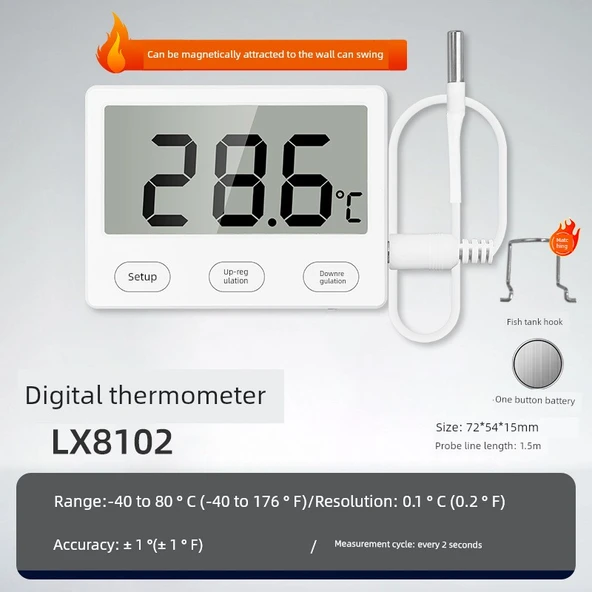Mini Dijital Termometre Higrometre - 8102