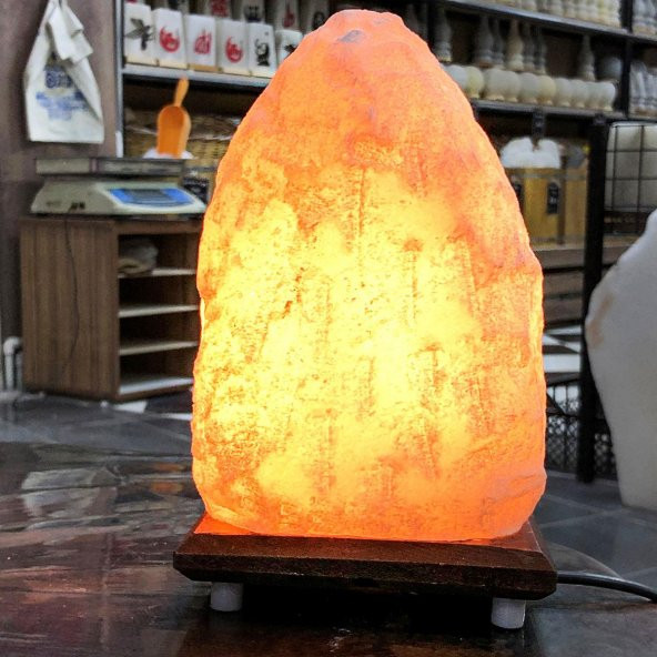 Tuz Lambası 3-4 Kg Beyaz Tuzdan Işık Geçirgenliği Yüksek 1. Kalite - Resim 2