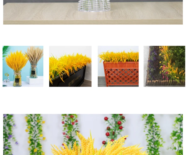 Yapay Buğday Başakları Dekorasyon Seti - 7 Adet - Resim 11