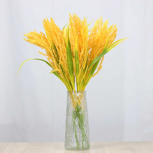 Yapay Buğday Başakları Dekorasyon Seti - 7 Adet - Resim 3