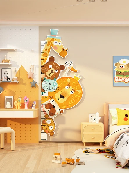 Çocuk Boy Ölçme Duvar Stickerı - 5mm CK Plaka - 4