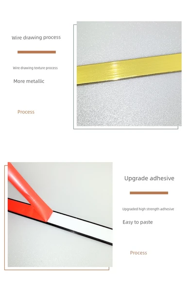 Su Geçirmez PVC Dekoratif Bant - Siyah 5m x 0.8cm - 11