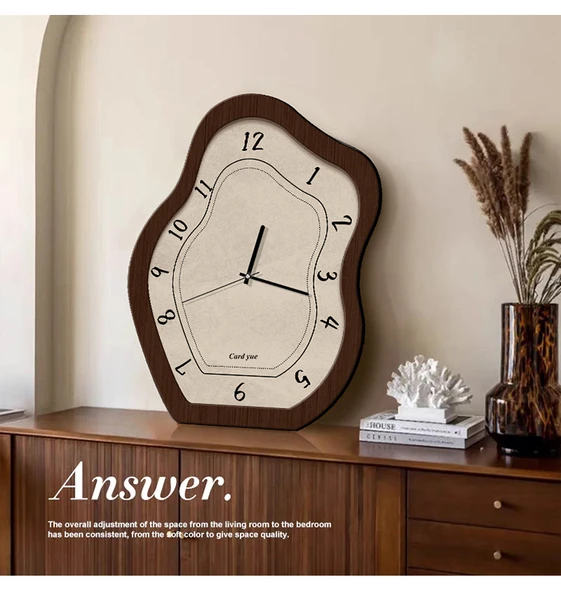 Retro Masa Saati - Antik Çin Tarzı - Uzun Yıllar-A: 35x25cm - Resim 11