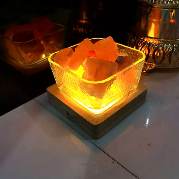 Aromaterapi Tütsü Taşı Kristal Cam Kabı - Pudra Kristal 200g - 10