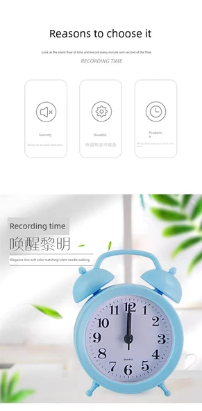 Çocuk Akıllı Çalar Saat - Büyük Boy - Gece Lambalı Pembe (Pilsiz) - Resim 9