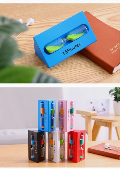 Ahşap Çocuk Diş Fırçalama Kum Saati - Beyaz (3+5+7 Dakika) - Resim 7