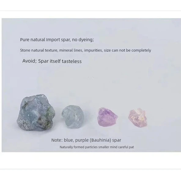 Aromaterapi Tütsü Taşı Kristal Cam Kabı - Pudra Kristal 200g - 7