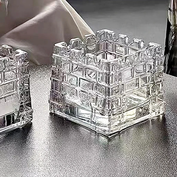 Aromaterapi Tütsü Taşı Kristal Cam Kabı - Pudra Kristal 200g - 5