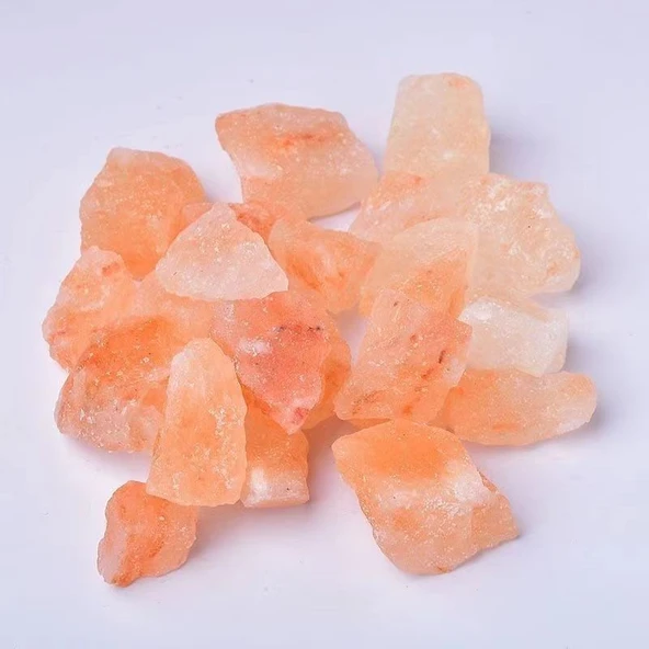 Aromaterapi Tütsü Taşı Kristal Cam Kabı - Turuncu Tuz 200g