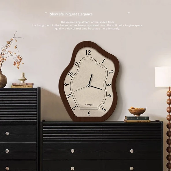 Retro Masa Saati - Antik Çin Tarzı - Uzun Yıllar-A: 35x25cm - Resim 5