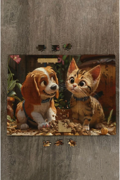 kutuTR Ahşap Puzzle 30x40 cm Ebadında 120 parça M9 - 4