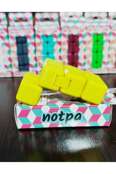 kutuTR Sonsuz Küp Stres Atma Küpü Stres Küpü(Infinity Cube) Sarı - 3