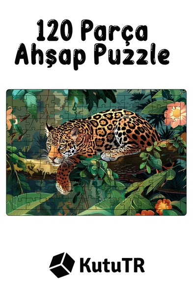 kutuTR Ahşap Puzzle 30x40 cm Ebadında 120 parça M5 - 3