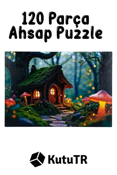 kutuTR Ahşap Puzzle 30x40 cm Ebadında 120 parça M1 - 2