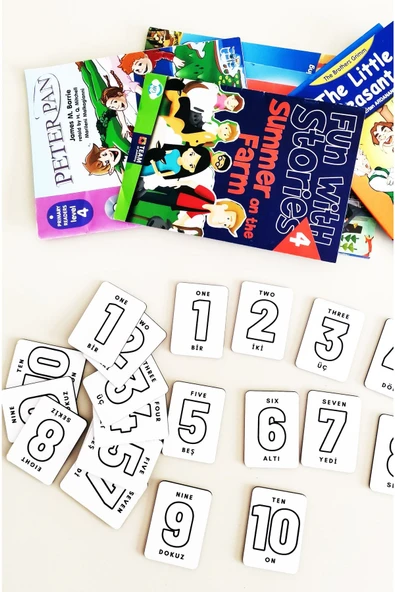 Notpa 20 Parça Sayılar Zeka Kartları Eşleştirme Oyunu Hafıza Kartı Ahşap Eğitici Puzzle Oyuncak - 3