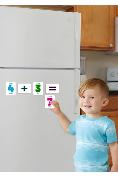 kutuTR Notpa Eğitici Ahşap Matematik Kutusu, Ahşap Matematik Magnetler 3set - 3