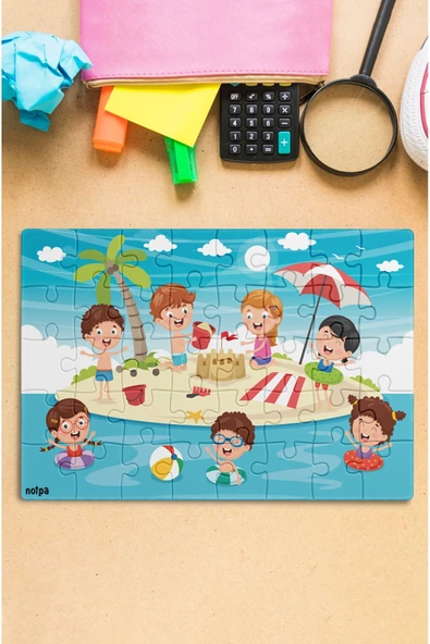 kutuTR Tatil  Zamanı Mini Puzzle 40 Parça 4 Yaş