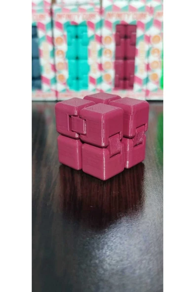 kutuTR Sonsuz Küp Stres Atma Küpü Stres Küpü(Infinity Cube) kırmızı - 4