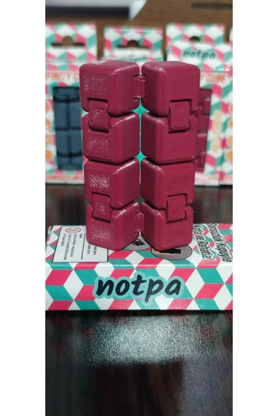 kutuTR Sonsuz Küp Stres Atma Küpü Stres Küpü(Infinity Cube) kırmızı - 2