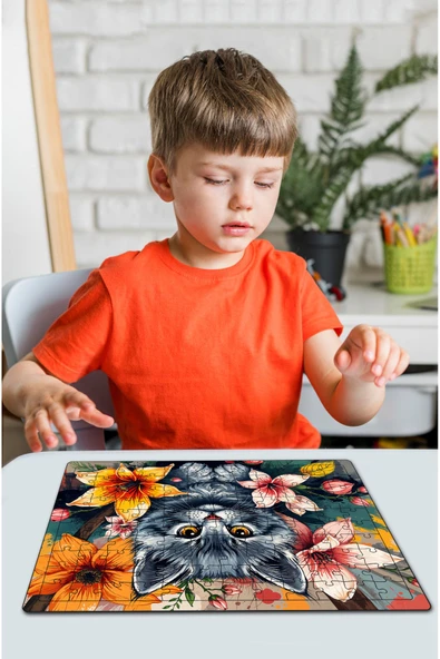 kutuTR Ahşap Puzzle 30x40 cm Ebadında 120 parça M3 ürün görseli 1