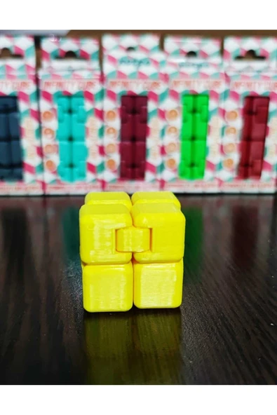kutuTR Sonsuz Küp Stres Atma Küpü Stres Küpü(Infinity Cube) Sarı - 2