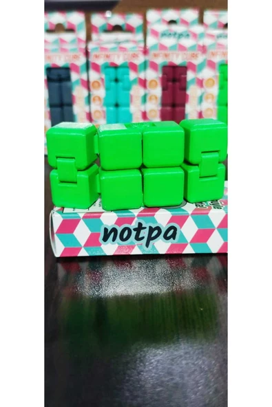 kutuTR Sonsuz Küp Stres Atma Küpü Stres Küpü(Infinity Cube) yeşil - 2