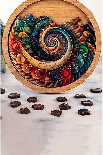 kutuTR Büyükler için Ahşap Puzzle Sonsuz Zihin Bükücü - 4