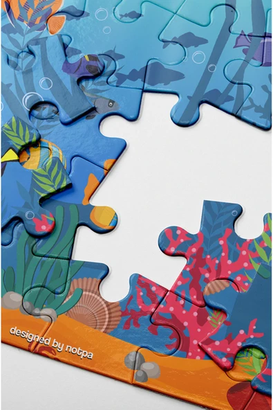 kutuTR Çocuklar Için Eğitici Ve Öğretici Ahşap 24 Parça Renkli Puzzle 3lü Set 2 - 5