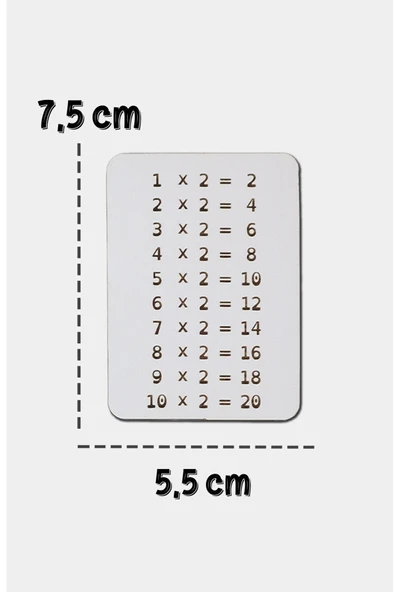 kutuTR Ahşap Çarpım Tablosu Kartları - 6